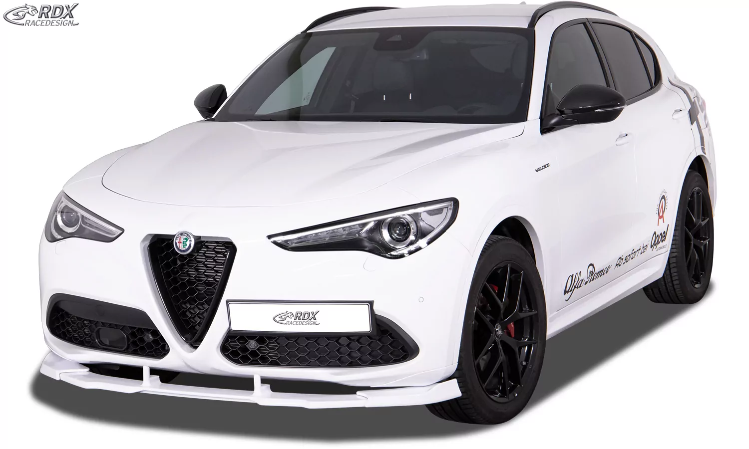 RDX Frontspoiler VARIO-X für ALFA ROMEO Stelvio (949) 2017+ Frontlippe Front Ansatz Vorne Spoilerlippe