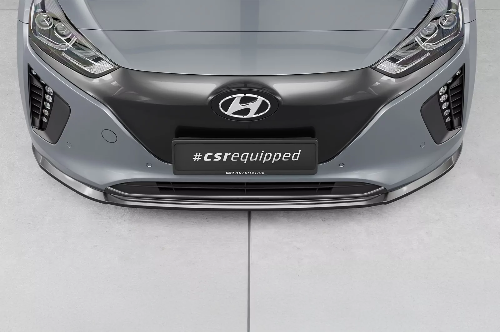 Cup-Spoilerlippe mit ABE für Hyundai Ioniq CSL594 Schwarz Strukturiert