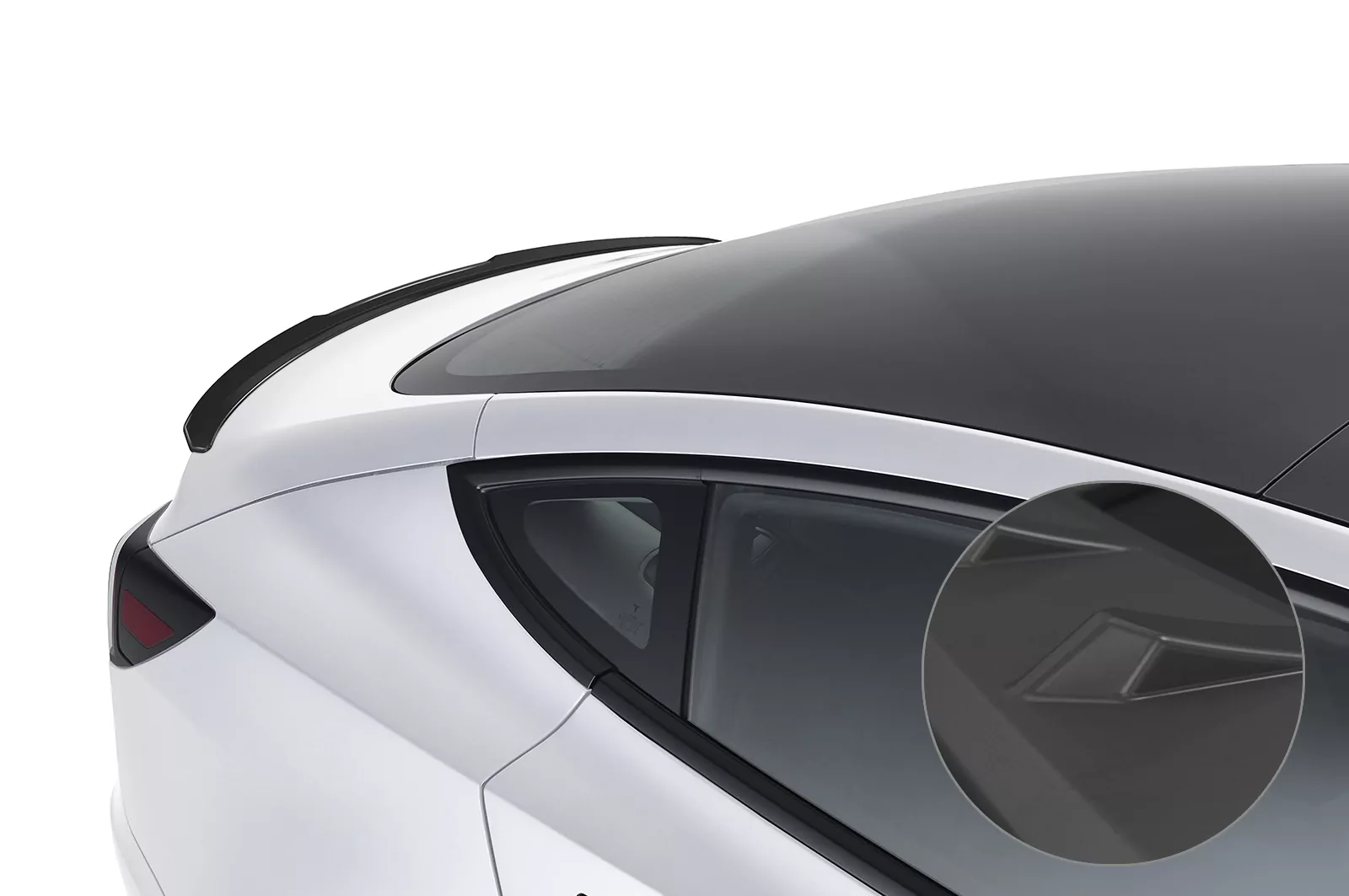 Heckflügel mit ABE für Tesla Model 3 Lackierfreundlich (schwarz matt)