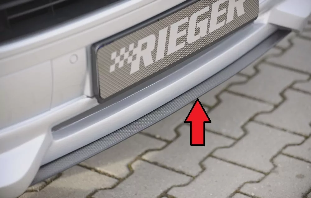 Rieger Spoilerschwert für VW T5 Bus |  09.09- (ab Facelift) für Spoilerlippe 59255