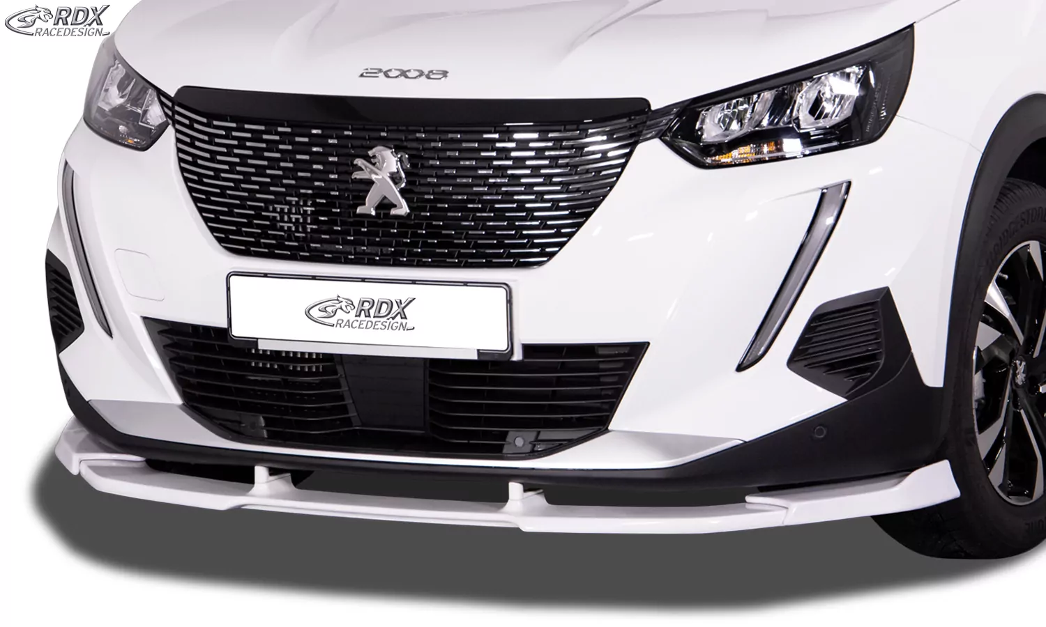 RDX Frontspoiler VARIO-X für PEUGEOT 2008 (U) 2019+ Frontlippe Front Ansatz Vorne Spoilerlippe