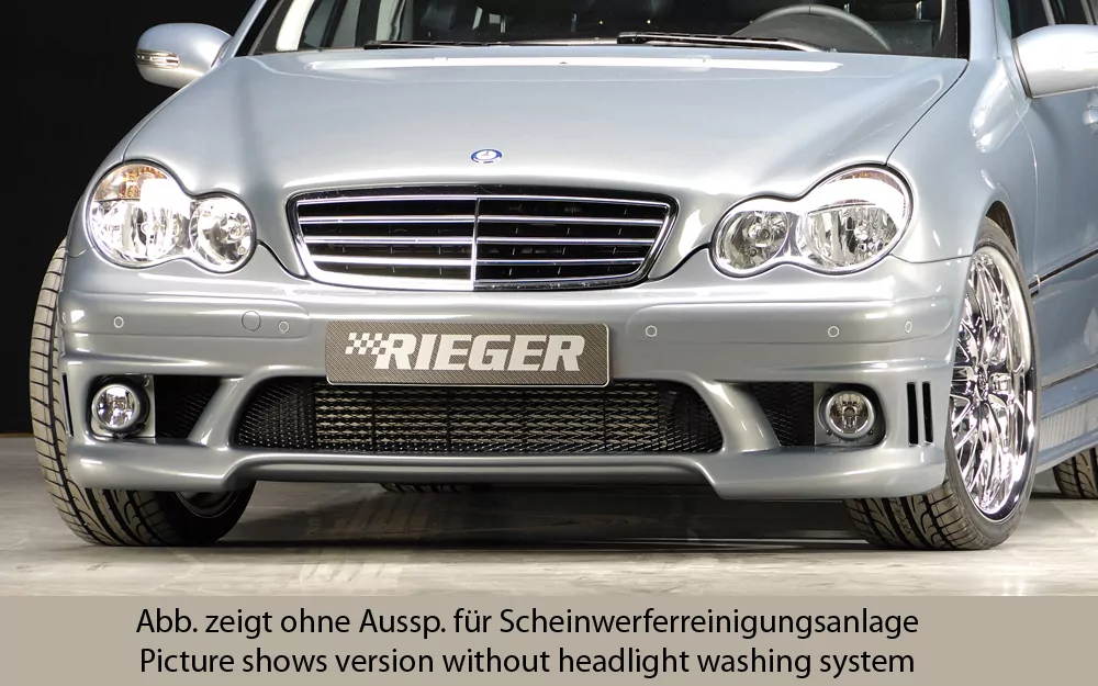 Rieger Spoilerstoßstange für Mercedes C-Klasse (W203) - T-Modell 05.00- carbon optik