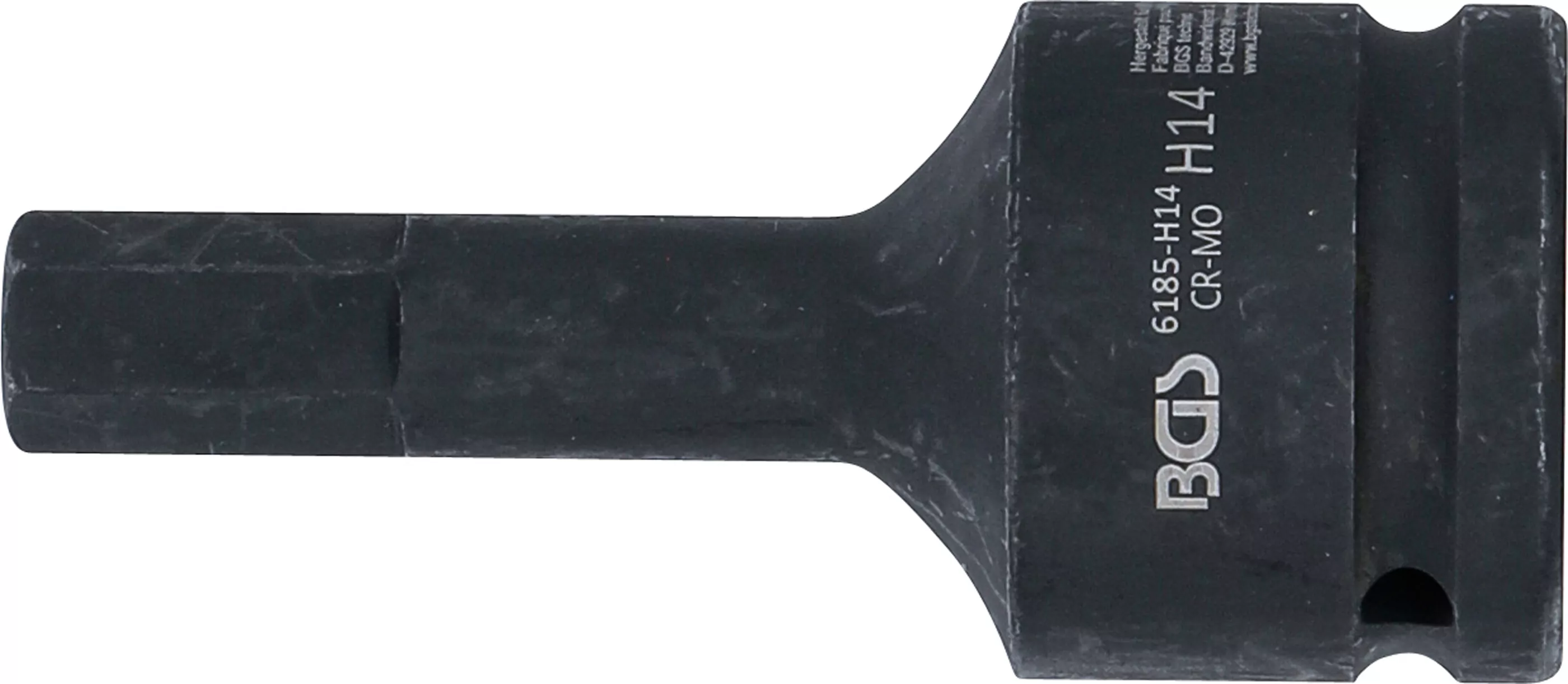 Kraft-Bit-Einsatz | Länge 100 mm | Antrieb Innenvierkant 20 mm (3/4") | Innensechskant 14 mm