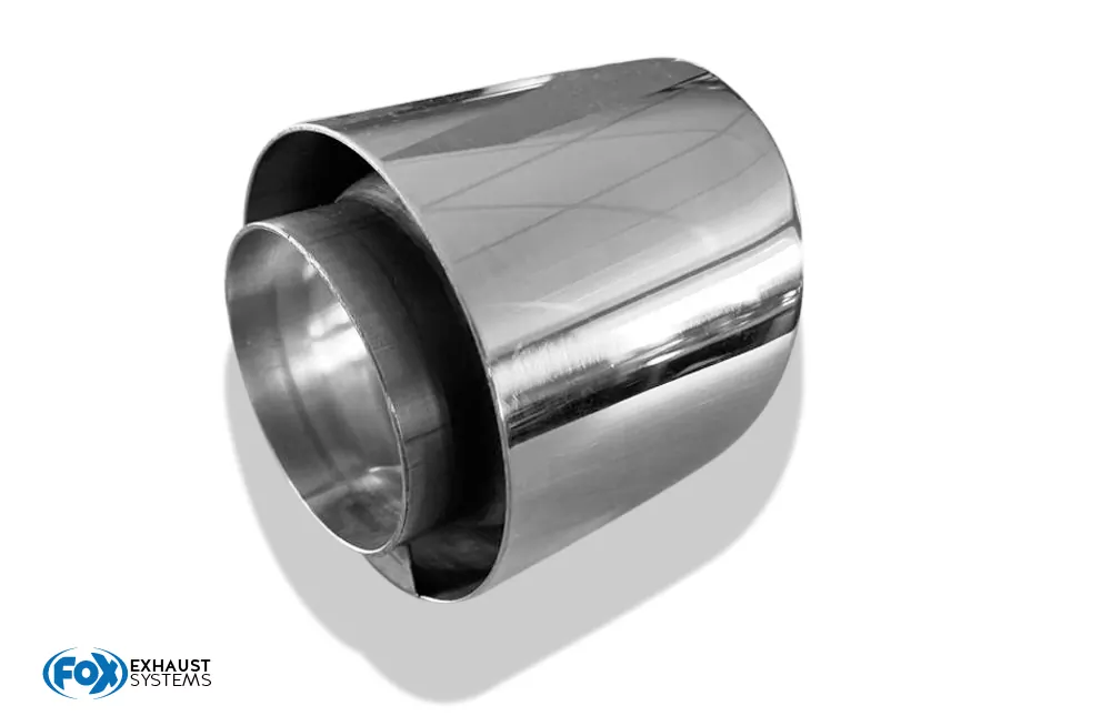 Anschweißendrohr Typ 25 einfach - Ø 114mm  Rund uneingerollt / abgeschrägt / mit Type-B Einsatz - L: 100 (mm) und d: 70 (mm außen) - ungeschlitzt