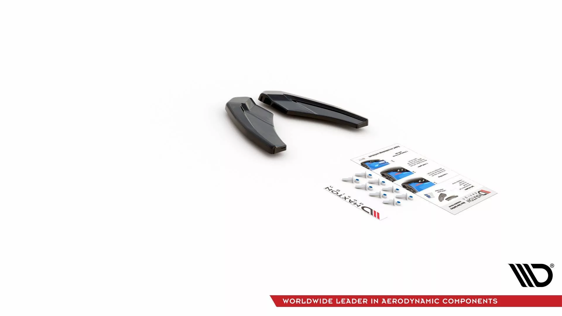 Heck Ansatz Flaps Diffusor V.1 Für Audi S3 Sportback 8Y Schwarz Hochglanz