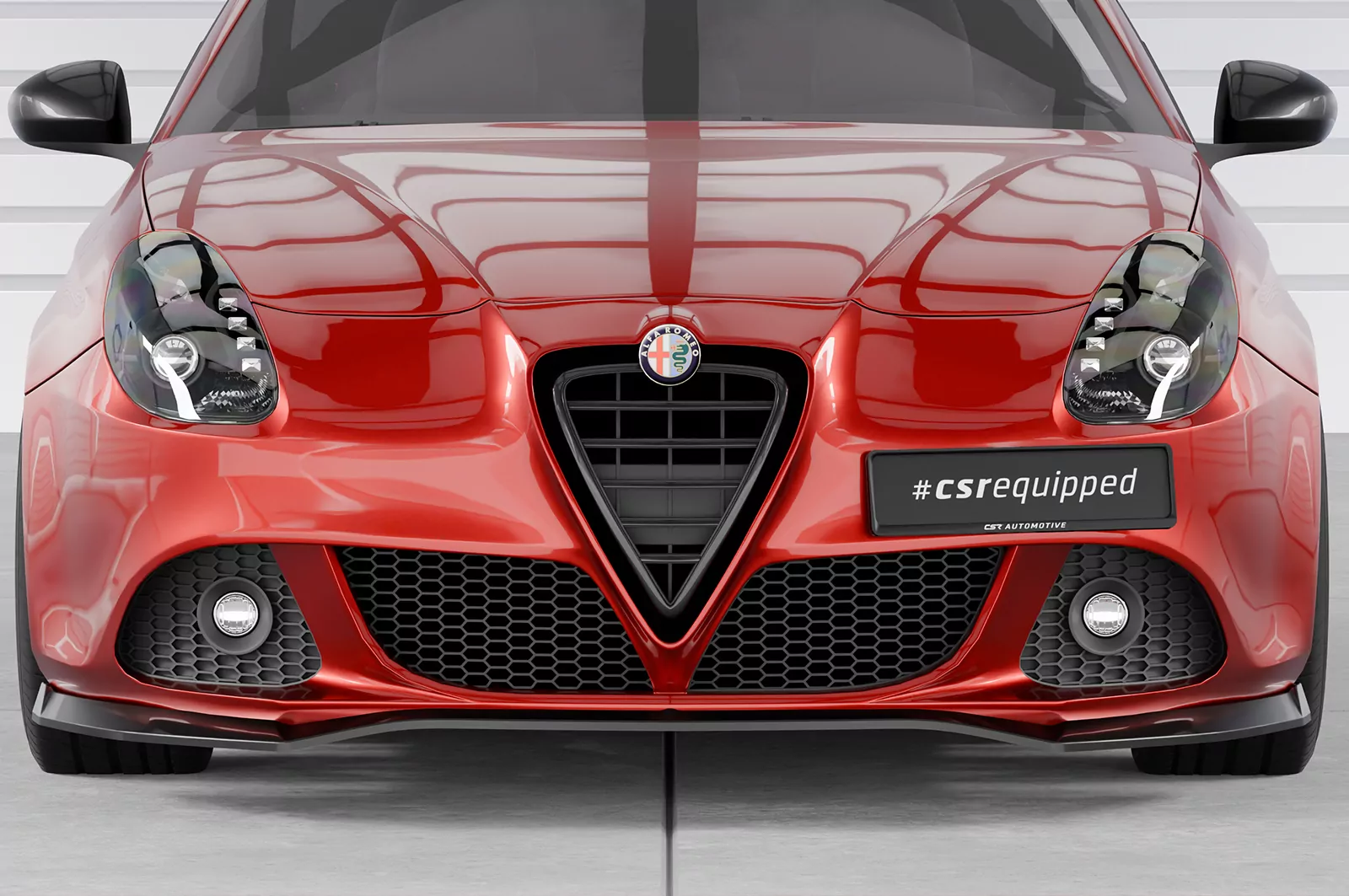 Cup-Spoilerlippe mit ABE für Alfa Romeo Giulietta (Typ 940) CSL834 Schwarz Strukturiert