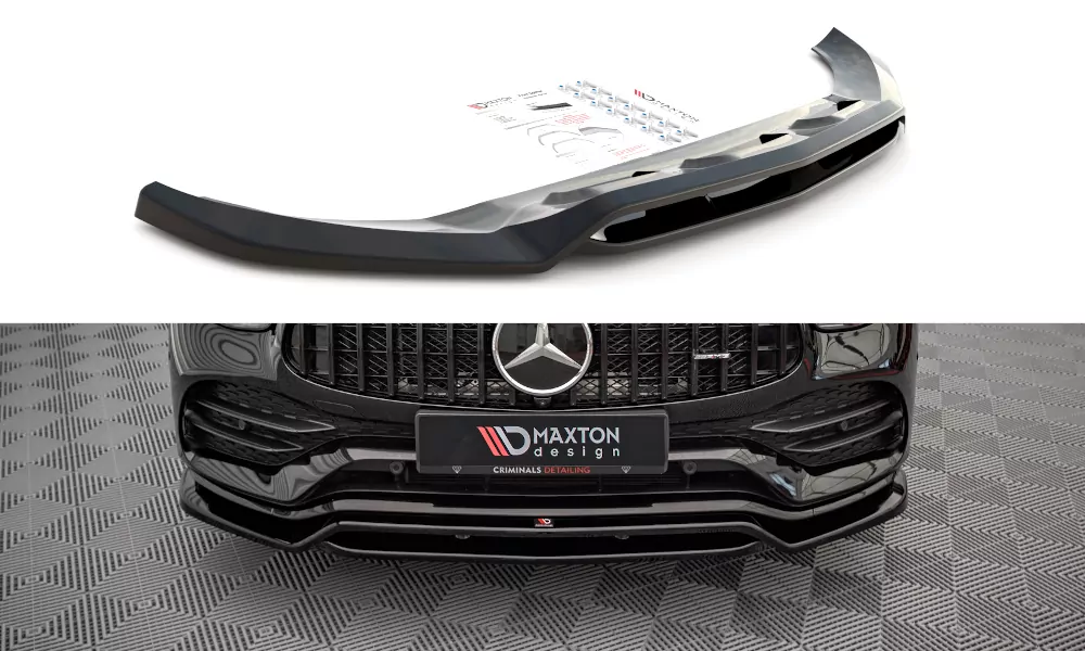 Street+ Spoilerlippe Front Ansatz Passend Für Mercedes-AMG GLC 43 / AMG-Line SUV X253 Facelift  