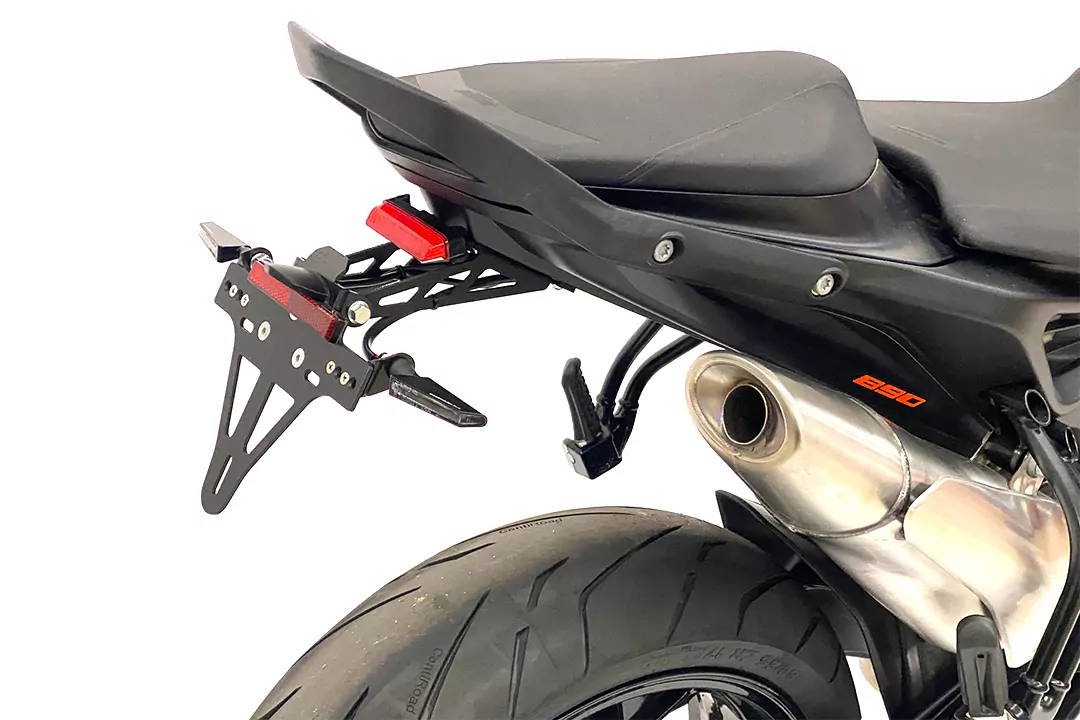 alpha Technik Kennzeichenhalter für KTM 790 Duke, Modelljahr 2018 - 2020, und 890 Duke, Modelljahr 2021-, Typ KTM 790 Duke