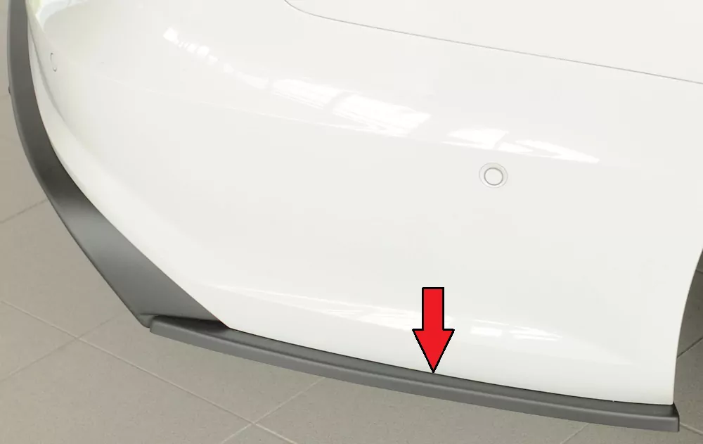 Rieger Heckschürzenansatz seitlich rechts matt schwarz für Audi A6 S6 (4G/C7) Lim. 09.14- (ab Facelift)