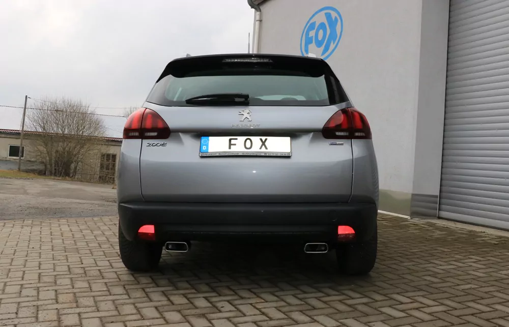 Peugeot 2008  Endschalldämpfer Ausgang rechts/links - 145x65 Typ 59 rechts/links