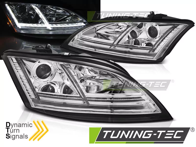 HEADLIGHTS LED CHROME SEQ fits AUDI TT 06-10 8J