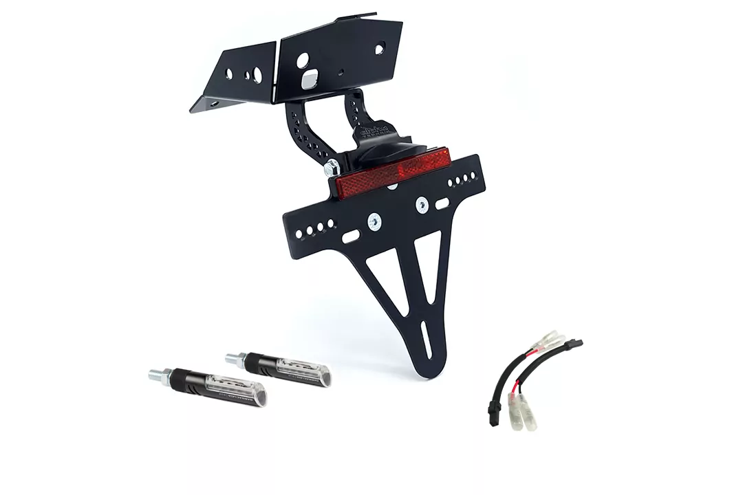 alpha Technik Kennzeichenhalter-Blinker-Kit IDEA für KTM 690 SMC R ab Modelljahr 2019 (Hinten)