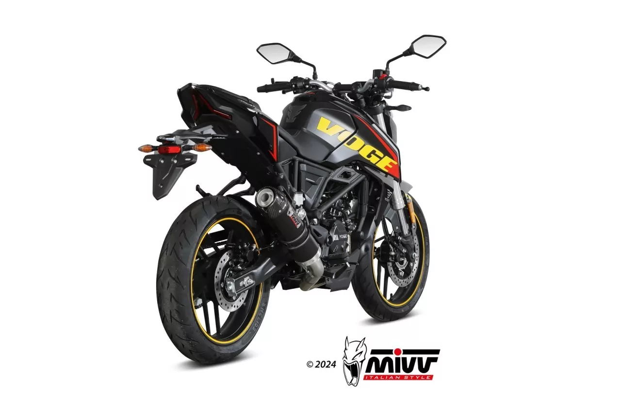 MIVV GP-C Edelstahl Schwarz VOGE BRIVIDO 125 R 2023-2024