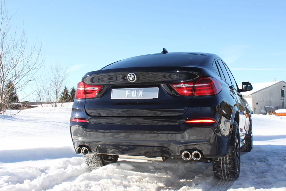BMW X4 F26 - 35i 35d  Endschalldämpfer quer Ausgang rechts/links - 2x90 Typ 17 rechts/links