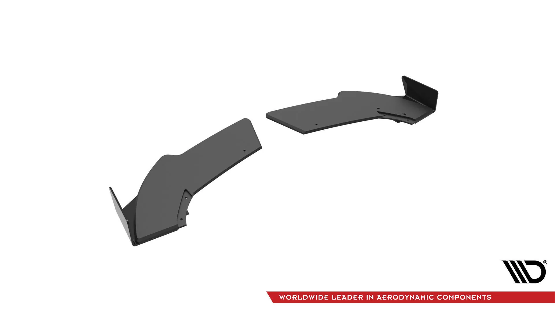 Street Pro Heck Ansatz Flaps Diffusor +Flaps Für Mercedes-Benz A 45 AMG W176 Facelift Schwarz Hochglanz