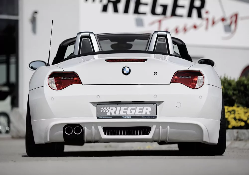 Rieger Heckansatz für BMW Z4 (E85) - Roadster 01.06-03.09 (ab Facelift) carbon optik
