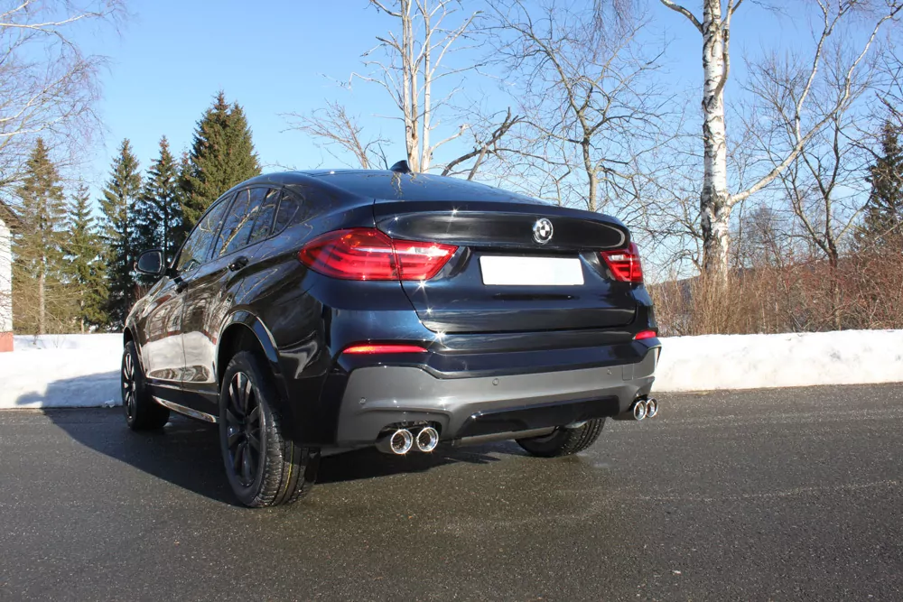BMW X4 F26 - 35i 35d  Endschalldämpfer quer Ausgang rechts/links - 2x90 Typ 17 rechts/links