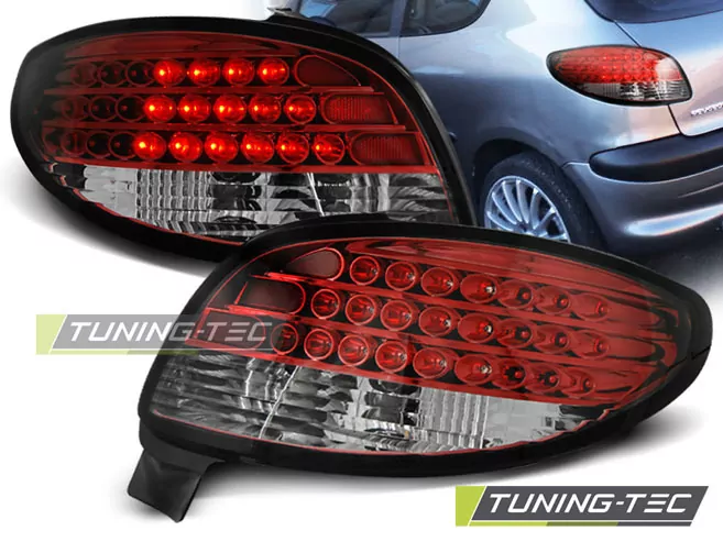 Peugeot 206 10.98- Red White Led 