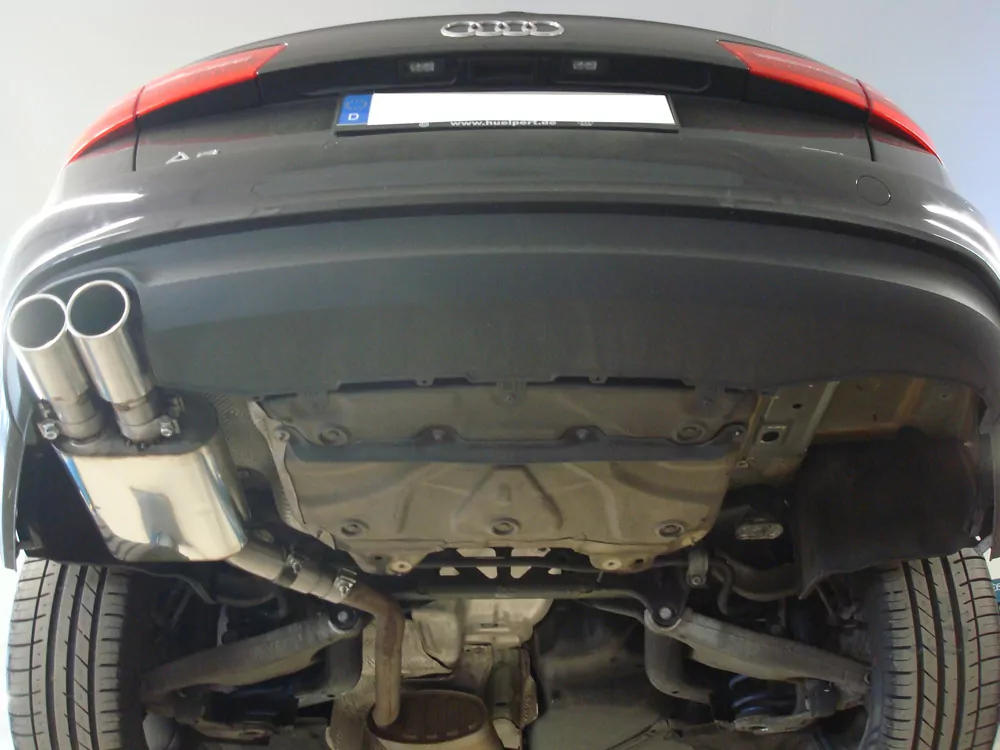 Audi A6 4G - 2,0l TDI  Endschalldämpfer einseitig - 2x90 Typ 16