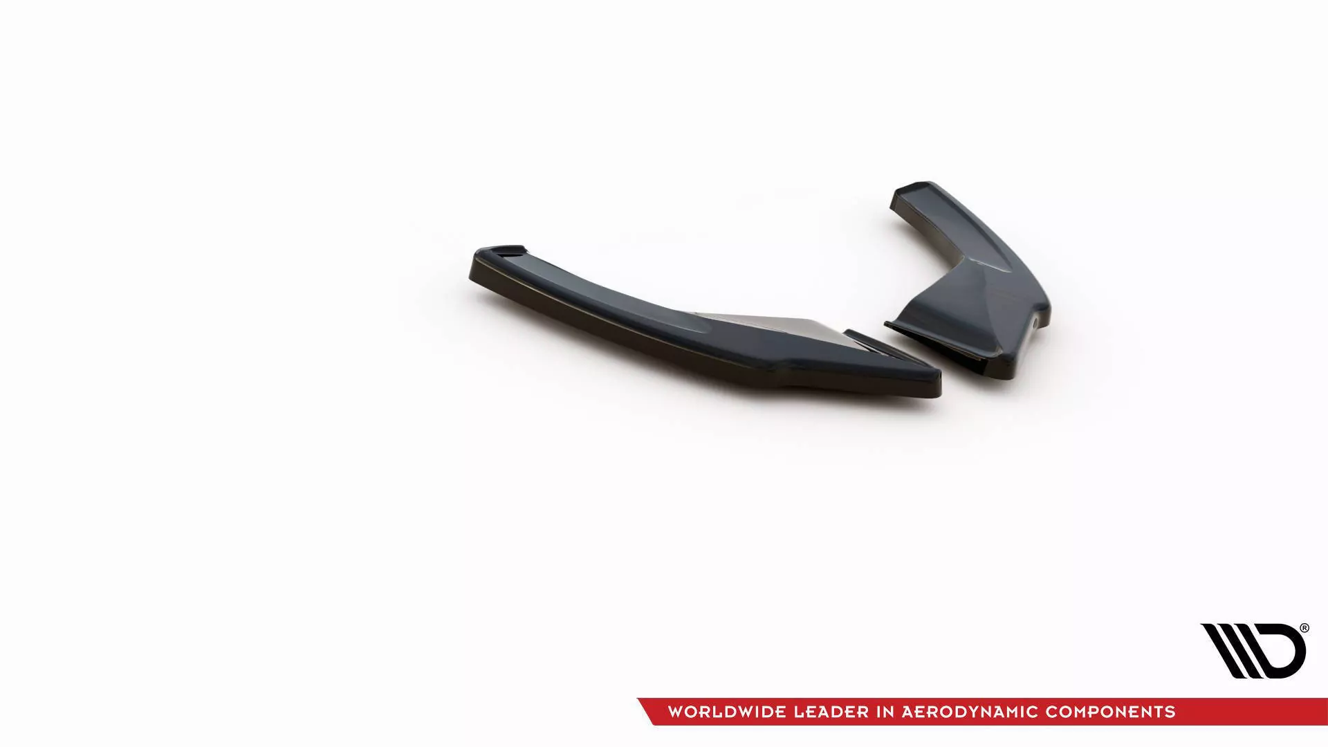 Heck Ansatz Flaps Diffusor V.1 Für Volkswagen Golf GTI / GTE Mk8 Schwarz Hochglanz