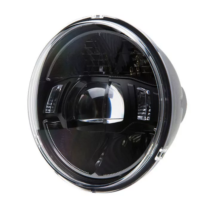 Scheinwerfereinsatz | AREA | 5-3/4"| LED | schwarz Ø=143mm | Klarglas | E-geprüft