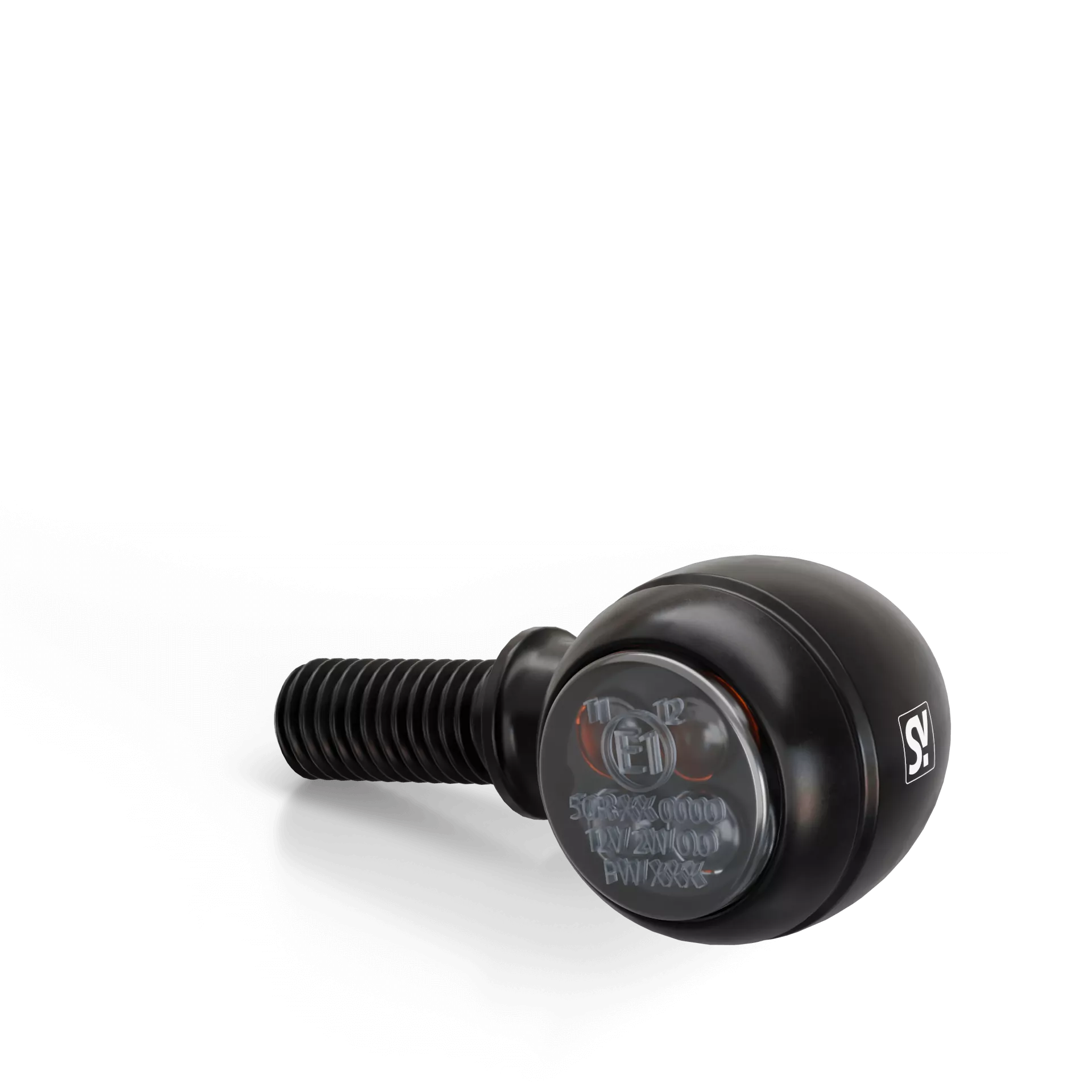 HIGHSIDER smart Circula-S LED Blinker Gehäuse Schwarz / Linse Rauchgrau (Paar), Vorn & Hinten