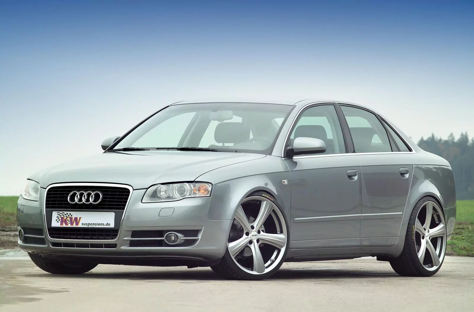 KW Gewindefahrwerk V1 inox AUDI A4 (8E) 8EC, QB6, B7 11/2004-06/2008