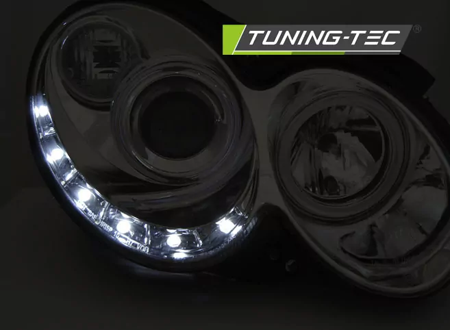 HEADLIGHTS DAYLIGHT CHROME fits MERCEDES CLK W209 03-10  