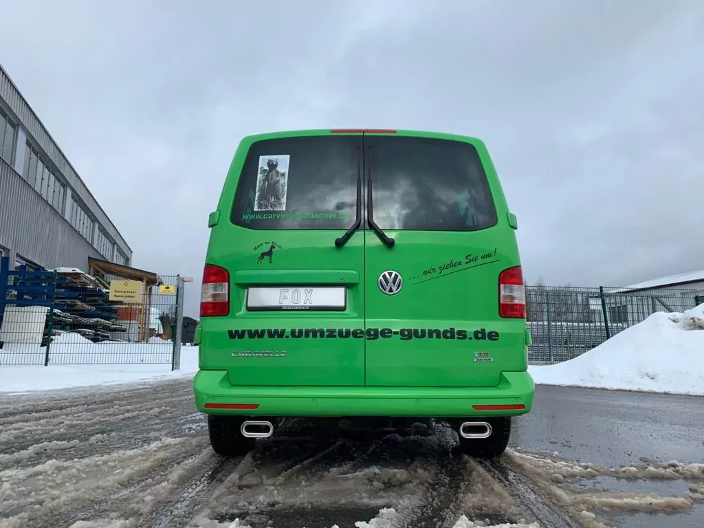 VW Bus T5/ T6 4motion  Endschalldämpfer Ausgang rechts/links - 160x80 Typ 53 rechts/links