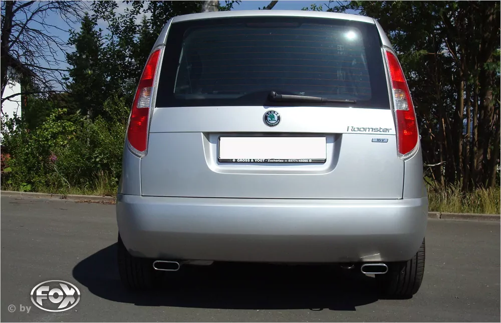 Skoda Roomster 5J  Endschalldämpfer rechts/links - 130x50 Typ 52 rechts/links