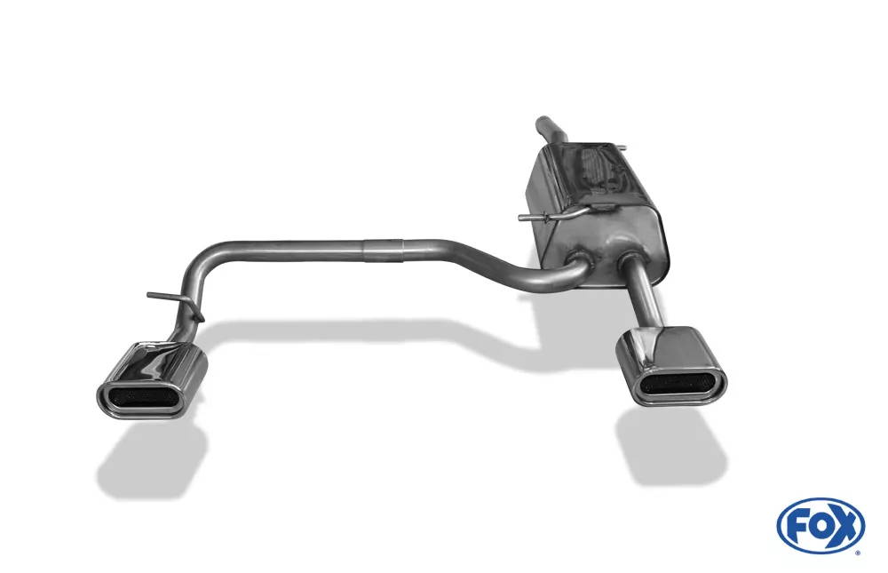 VW Caddy III  Endschalldämpfer Ausgang rechts/links - 160x80 Typ 53 rechts/links