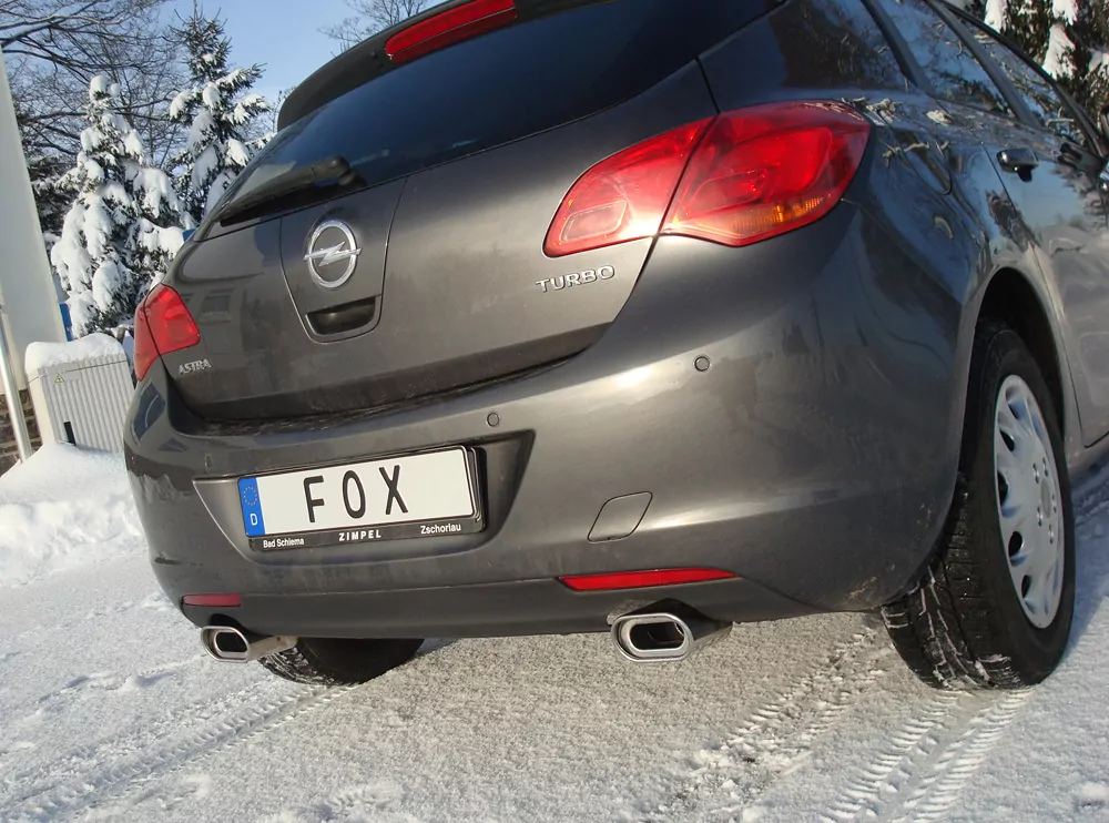 Opel Astra J Limousine  Endschalldämpfer quer Ausgang rechts/links - 135x80 Typ 53 rechts/links