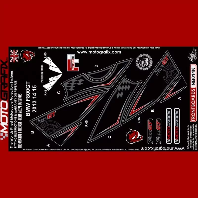 Motografix Steinschlagschutz vorn BMW F800GT 2013 - 2015 NB014K