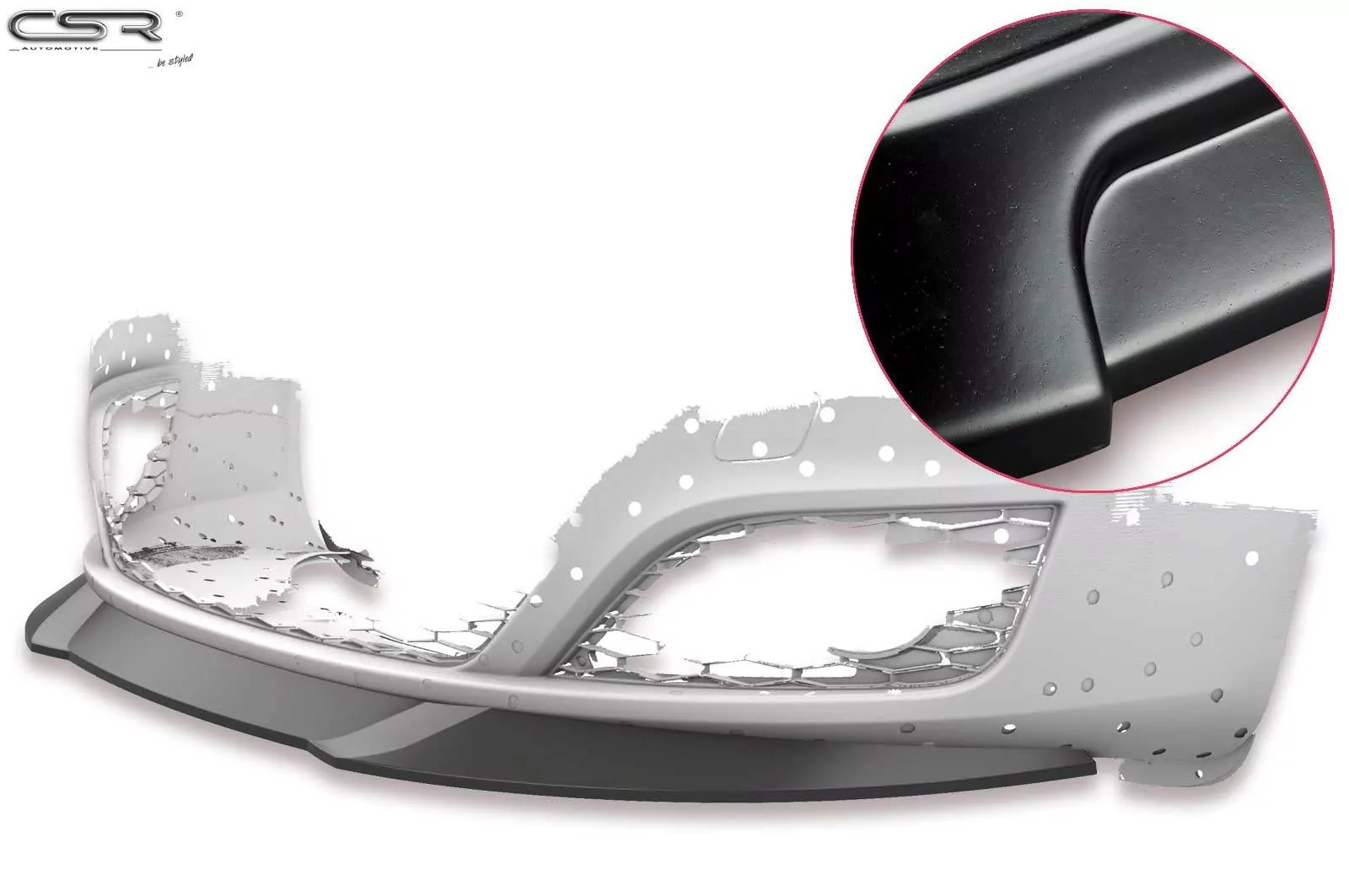 Cup-Spoilerlippe mit ABE für Seat Exeo Lackierfreundlich (schwarz matt)