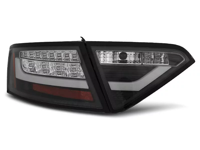 Led Bar Tail Lights Black Fits Audi A5 07-06.11