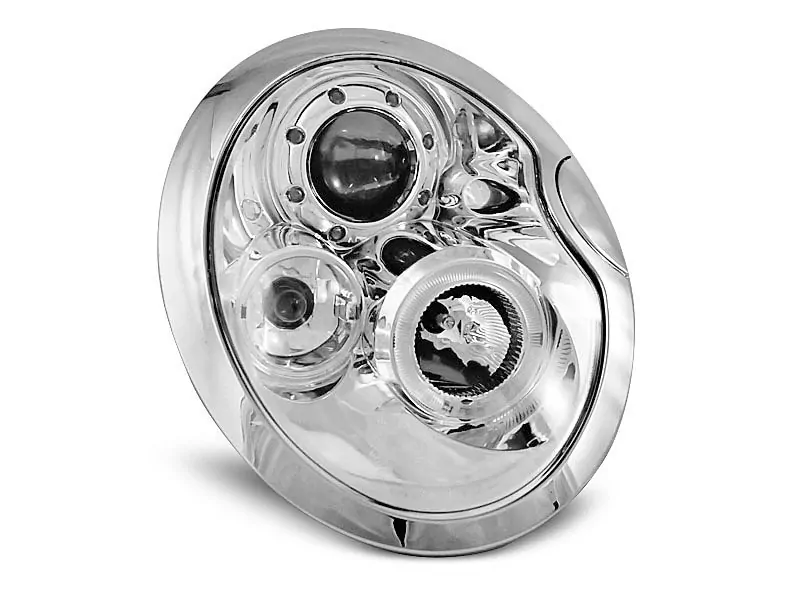 HEADLIGHTS ANGEL EYES CHROME fits BMW MINI (COOPER) 05.01-10.06  