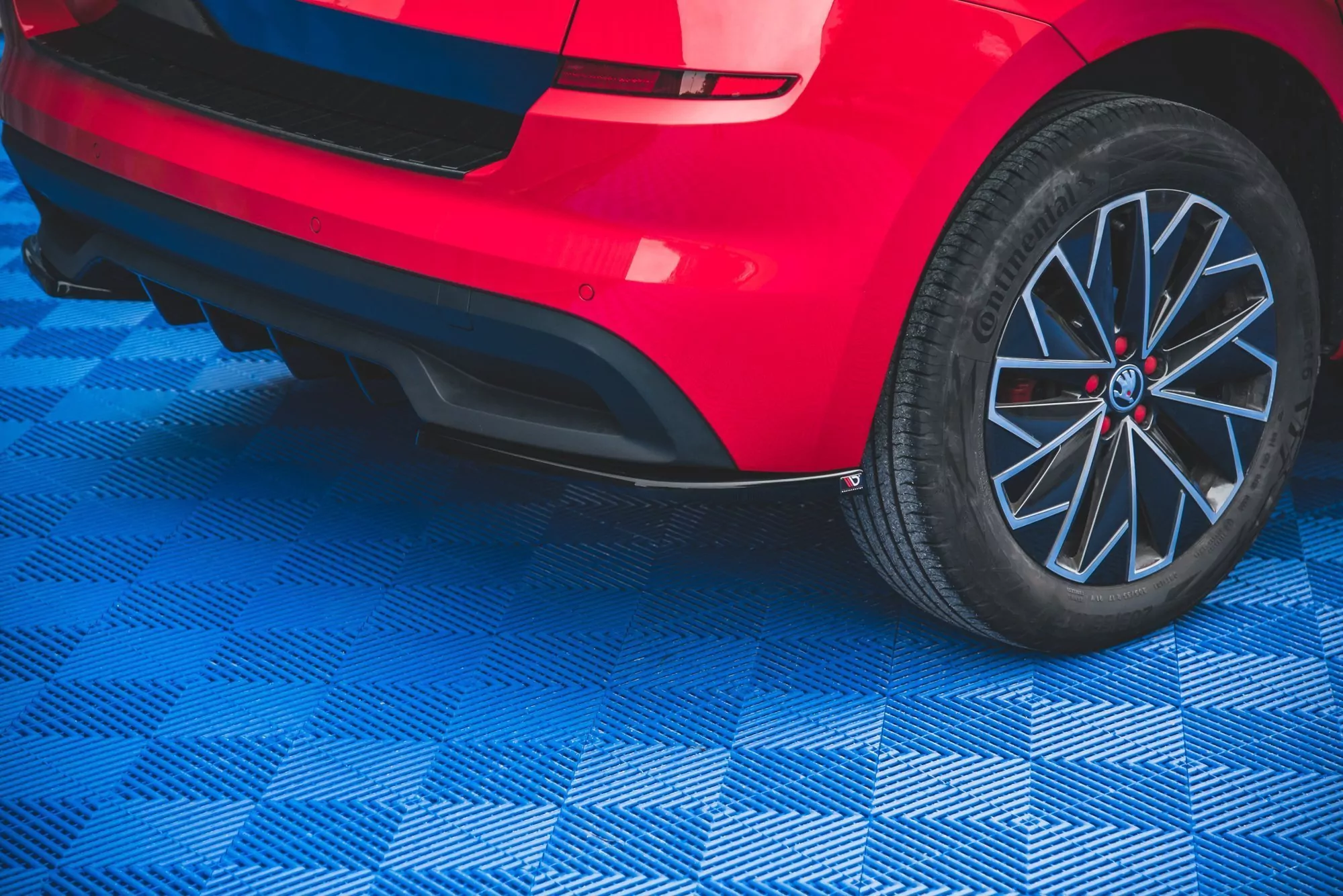 Heck Ansatz Flaps Diffusor Passend Für Skoda Kamiq Schwarz Hochglanz