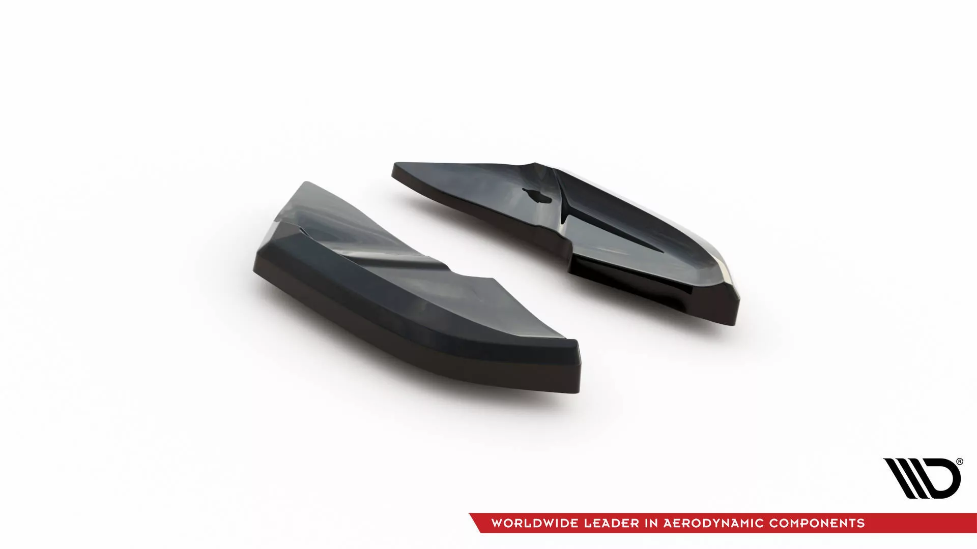 Heck Ansatz Flaps Diffusor V.1 Für Volkswagen Scirocco Mk3 Facelift Schwarz Hochglanz