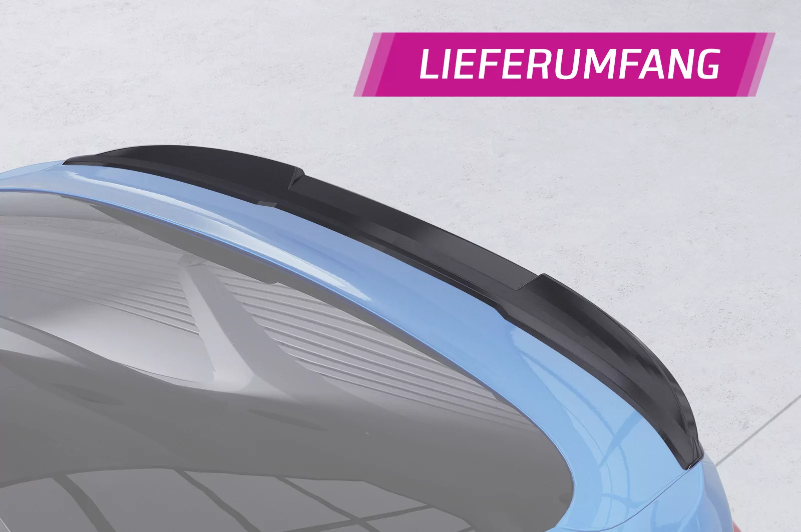 Heckflügel mit ABE für BMW 4er F36 Gran Coupe HF984 Schwarz Strukturiert