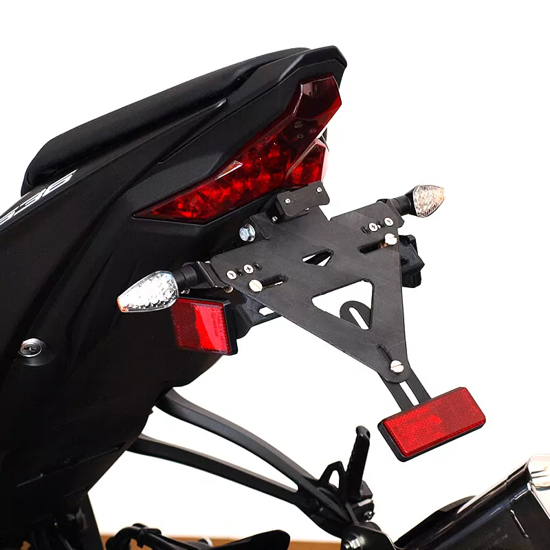 alpha Technik Kennzeichenhalter für Kawasaki ZX-6R; Typ ZX636G; Modelljahr 2019-
