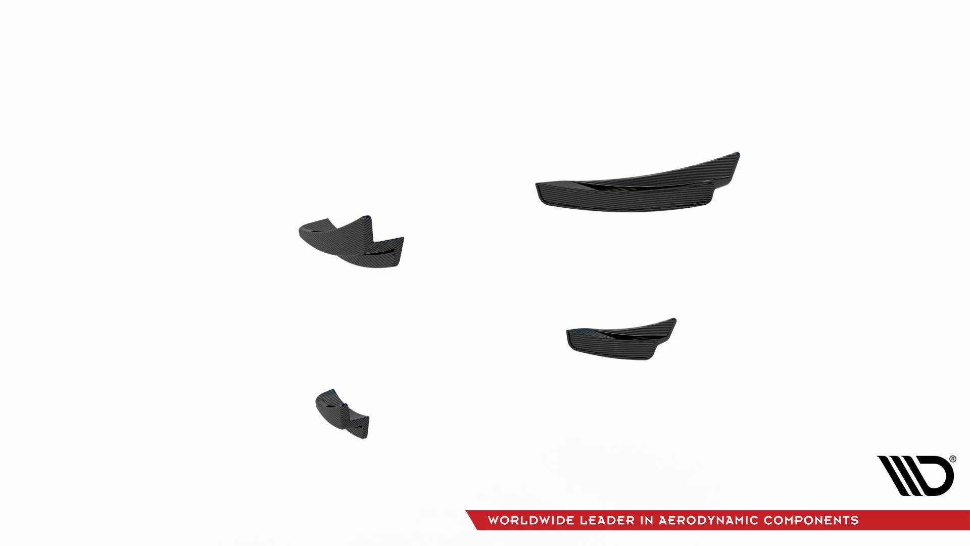 Carbon Fiber Front Bumper Wings (Canards) Prepreg BMW 1er F40 M-Paket/ M135i