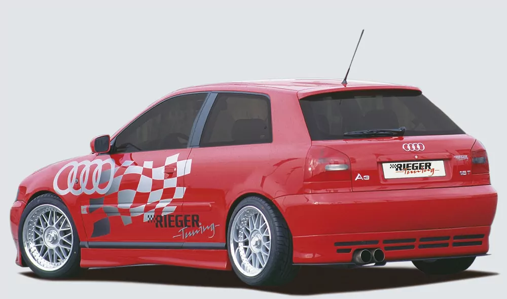 Rieger Heckschwert für Audi A3 (8L) - 5-tür.  für Heckansatz 56605 carbon optik