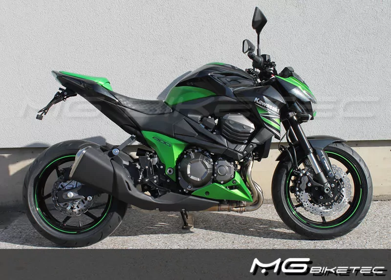 Kurzes Heck - Kennzeichenträger - Kennzeichenhalter für Kawasaki Z 800e ab 2013-2016