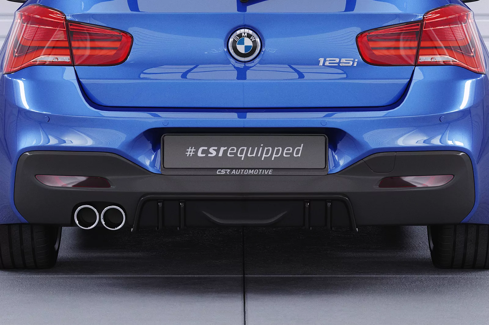 Heckansatz für BMW 1er F20 / F21 M-Paket HA432 Schwarz Strukturiert