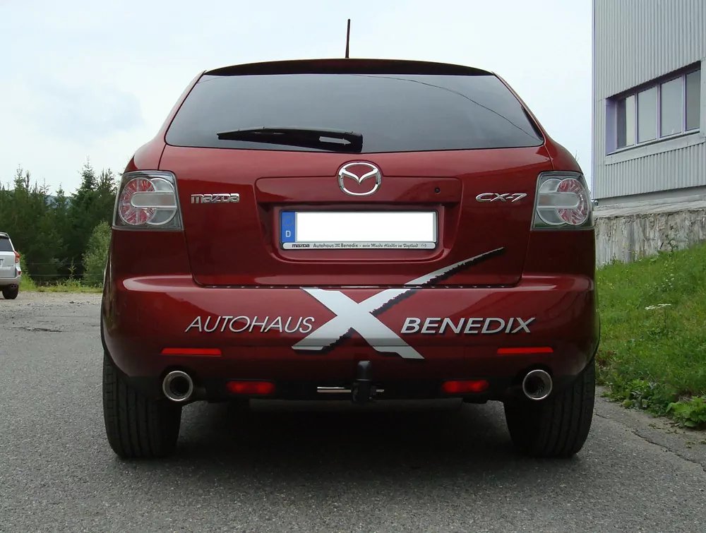 Mazda CX7  Endschalldämpfer quer Ausgang rechts/links - 1x100 Typ 17 rechts/links