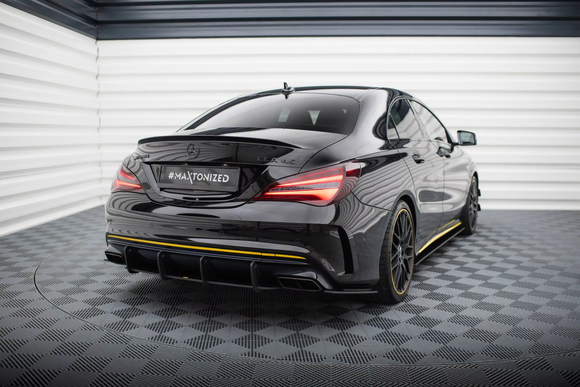 Street Pro Heck Ansatz Flaps Diffusor Für Mercedes-AMG CLA 45 C117 Facelift