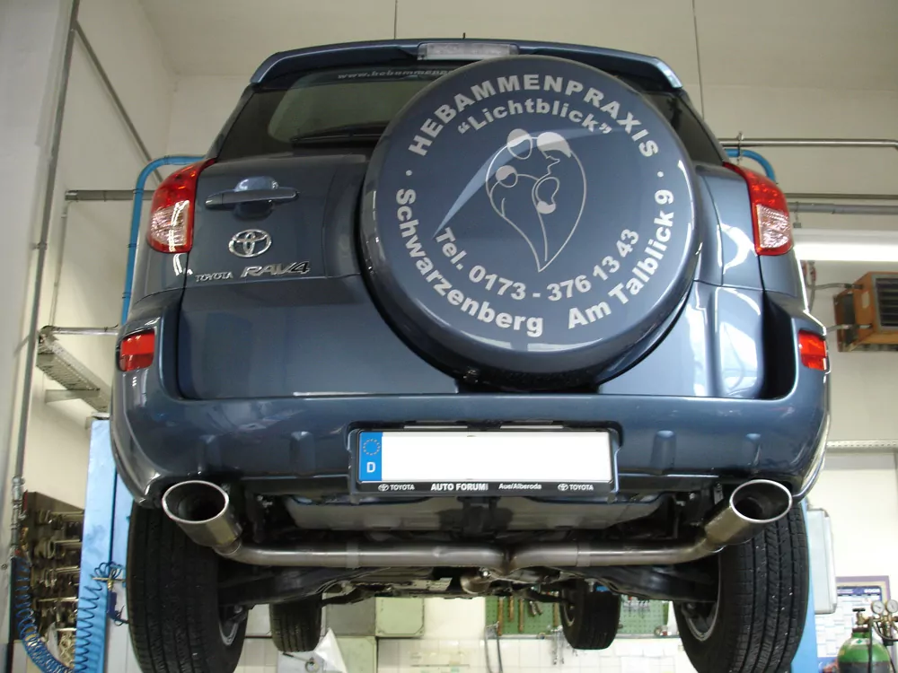 Toyota RAV 4 III  Endrohrsystem rechts/links passend auf original Mittelschalldämpfer - 140x90 Typ 32 rechts/links