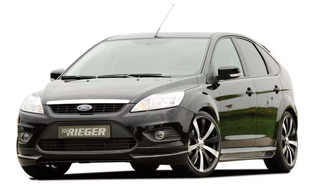 Rieger Spoilerlippe für Ford Focus 2 - 5-tür. 02.08-01.11 (ab Facelift) carbon optik