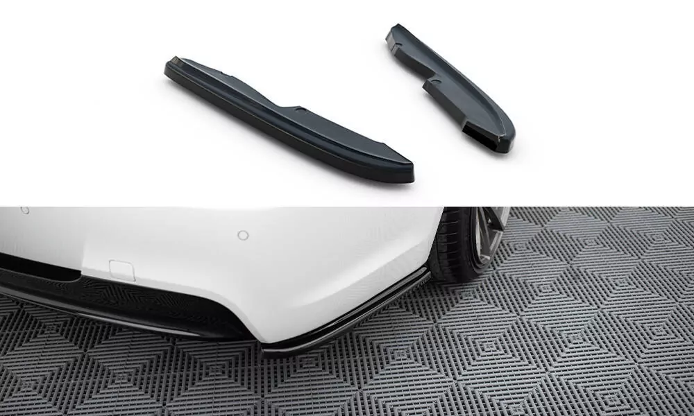 Heck Ansatz Flaps Diffusor Passend Für Diffusor Passend Für BMW 3er E90 M Paket Schwarz Hochglanz Schwarz Hochglanz
