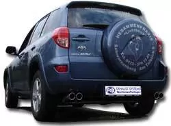Toyota RAV 4 III  Endrohrsystem rechts/links passend auf original Mittelschalldämpfer - 2x80 Typ 17 rechts/links